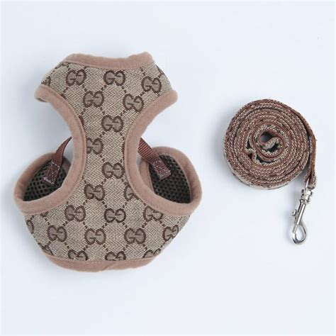 gucci leash dog|gucci dog harness and leash.